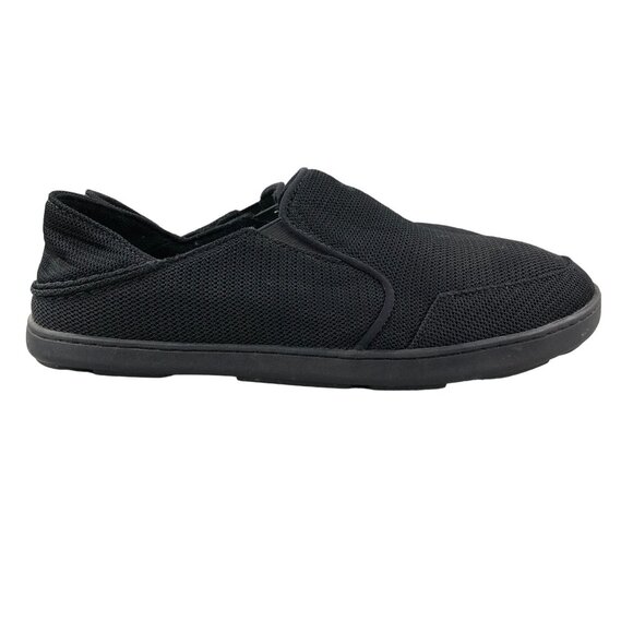 OluKai Men\'s Size 9 Nohea Mesh Black Textile Closed Toe SlipOn Lightweight Shoes main image 12
